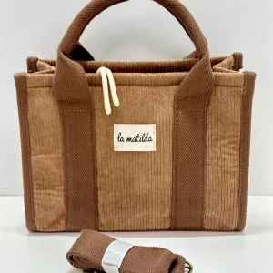 Bolso Mano Pana Marrón Tostado La Matilda