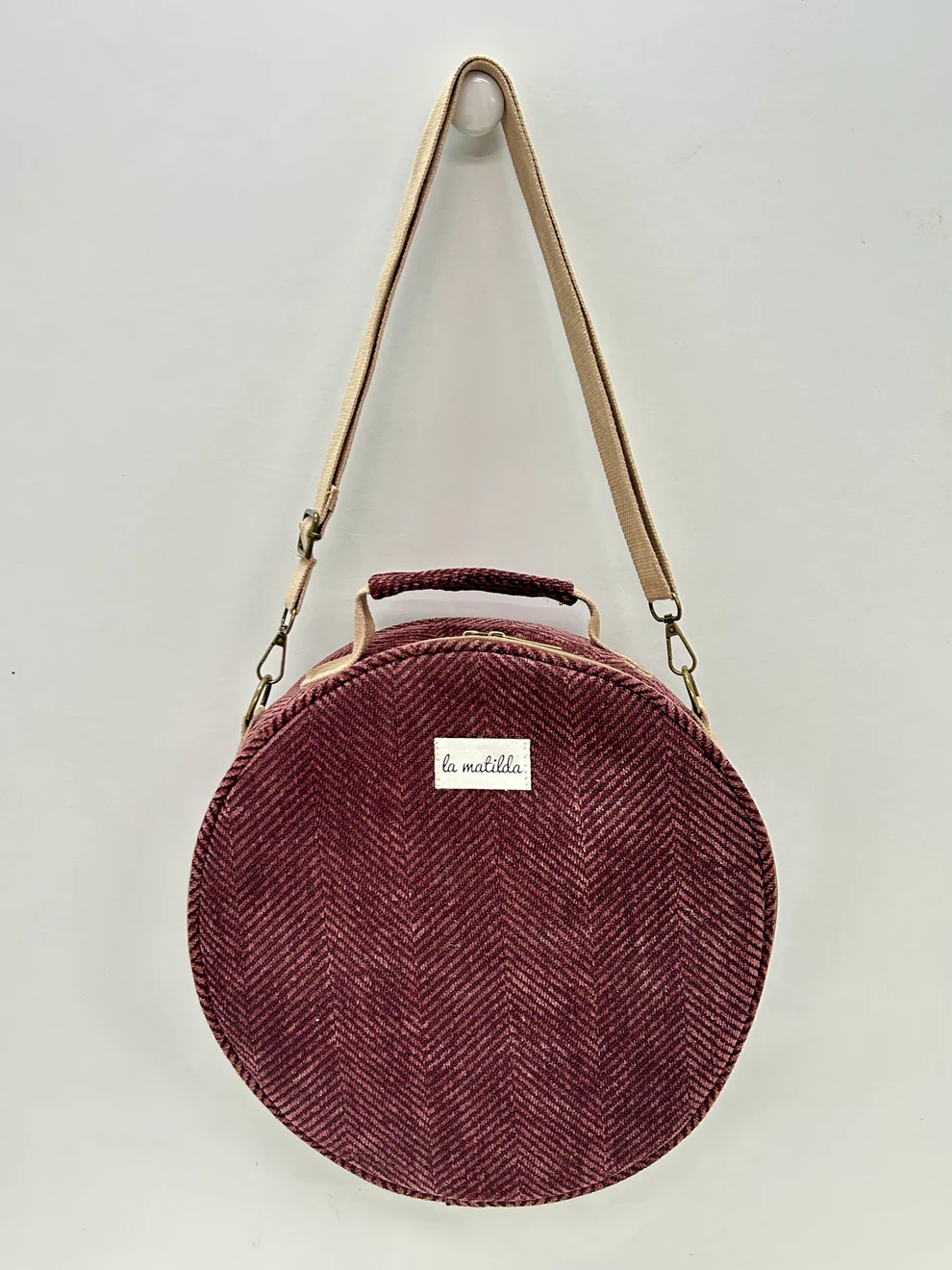 Bolso Bandolera Espiga Marrón Unicolor - Imagen 2