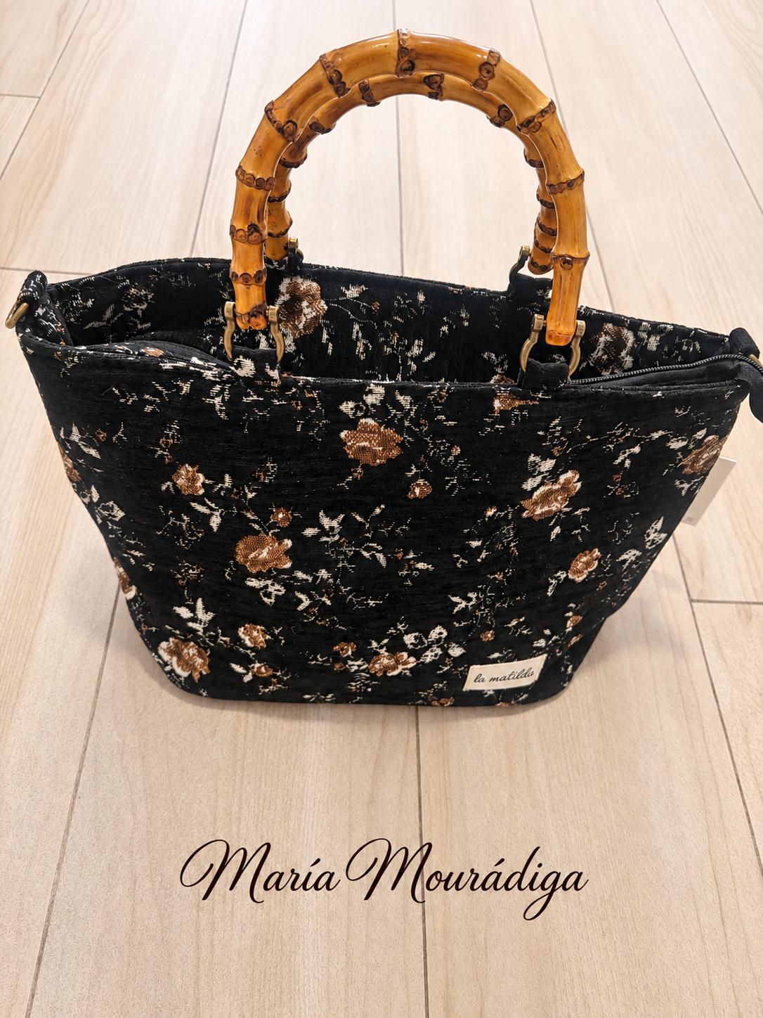 Bolso shopper Bambú Floral de La Matilda - Imagen 2