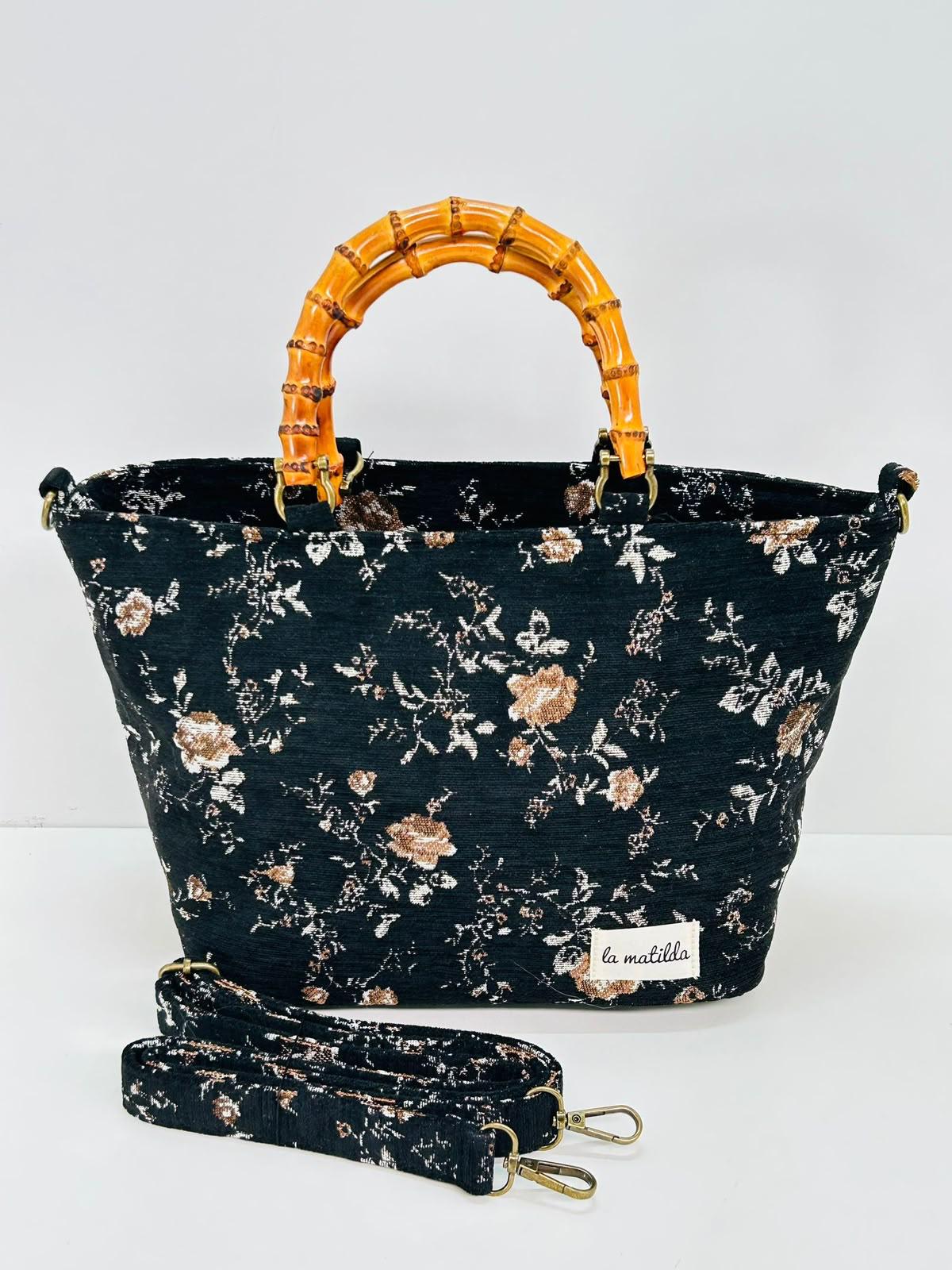 Bolso shopper Bambú Floral de La Matilda