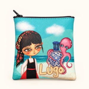 Monedero con cremallera y diseño exclusivo de Esther Volta para María Mourádiga